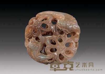 清 玉雕双狮 长4.2cm